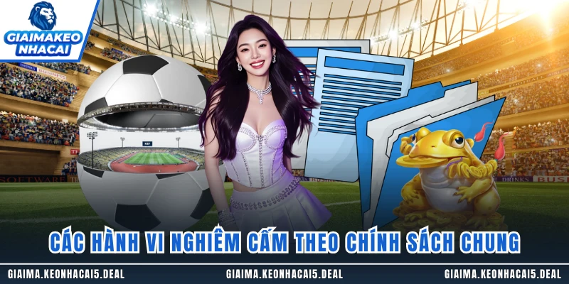 Các hành vi nghiêm cấm theo chính sách chung