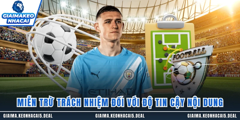 Miễn trừ trách nhiệm đối với độ tin cậy nội dung